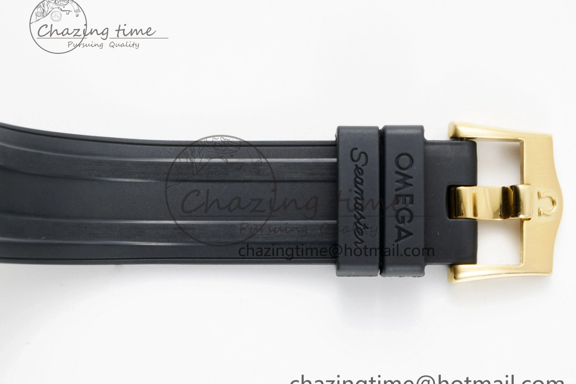 0421 TimelessDesign Speedmaster Moonwatch in Moonshine Gold YG RMF Best Edition YG Dial on Black Rubber Strap Manual Chrono 7834